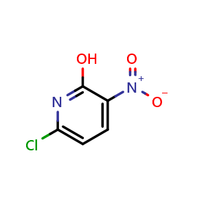 Chemical structure of 6-chloro-3-nitropyridin-2-ol , CAS 92138-35-7, AChemBlock S70924