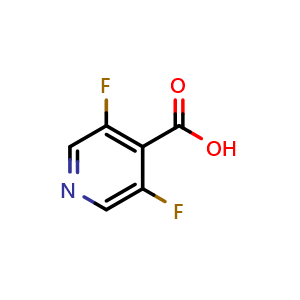 Chemical structure of 3,5-difluoropyridine-4-carboxylic acid , CAS 903522-29-2, AChemBlock S70941