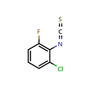 Chemical structure of 1-chloro-3-fluoro-2-isothiocyanatobenzene , CAS 899806-25-8, AChemBlock S70944