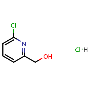 Chemical structure of (6-chloropyridin-2-yl) methanol hydrochloride , CAS 83782-89-2, AChemBlock S71045