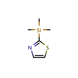 Chemical structure of 2-(trimethylsilyl)thiazole , CAS 79265-30-8, AChemBlock S71061