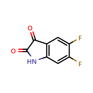 Chemical structure of 5,6-difluoroindoline-2,3-dione , CAS 774-47-0, AChemBlock S71069