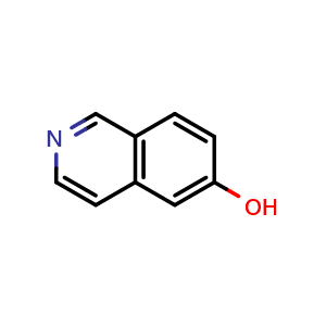 Chemical structure of isoquinolin-6-ol , CAS 7651-82-3, AChemBlock S71080