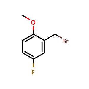 Chemical structure of 2-(bromomethyl)-4-fluoro-1-methoxybenzene , CAS 700381-18-6, AChemBlock S71121