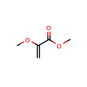 Chemical structure of methyl 2-methoxyacrylate , CAS 7001-18-5, AChemBlock S71122