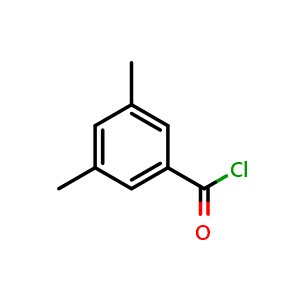 Chemical structure of 3,5-dimethylbenzoyl chloride , CAS 6613-44-1, AChemBlock S71145