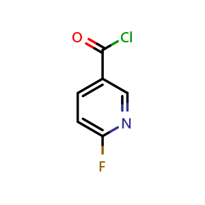 Chemical structure of 6-fluoropyridine-3-carbonyl chloride , CAS 65352-94-5, AChemBlock S71149