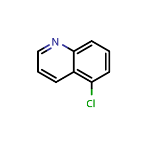 Chemical structure of 5-chloroquinoline , CAS 635-27-8, AChemBlock S71164
