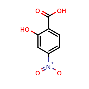 Chemical structure of 2-hydroxy-4-nitrobenzoic acid , CAS 619-19-2, AChemBlock S71182