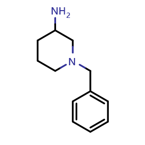 Chemical structure of 1-benzylpiperidin-3-amine , CAS 60407-35-4, AChemBlock S71197
