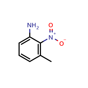 Chemical structure of 3-methyl-2-nitroaniline , CAS 601-87-6, AChemBlock S71199