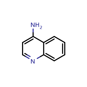 Chemical structure of quinolin-4-amine , CAS 578-68-7, AChemBlock S71218