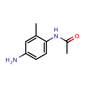 Chemical structure of N-(4-amino-2-methylphenyl)acetamide , CAS 56891-59-9, AChemBlock S71225