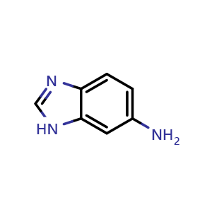 Chemical structure of 3H-benzo[d]imidazol-5-amine , CAS 55299-95-1, AChemBlock S71238