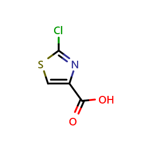Chemical structure of 2-chlorothiazole-4-carboxylic acid , CAS 5198-87-8, AChemBlock S71270
