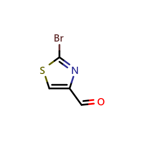 Chemical structure of 2-bromothiazole-4-carbaldehyde , CAS 5198-80-1, AChemBlock S71271