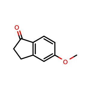 Chemical structure of 2,3-dihydro-5-methoxyinden-1-one , CAS 5111-70-6, AChemBlock S71284