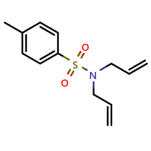 Chemical structure of N-allyl-N-tosylprop-2-en-1-amine , CAS 50487-72-4, AChemBlock S71293
