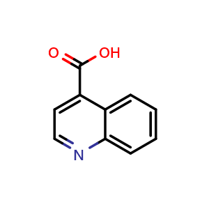 Chemical structure of quinoline-4-carboxylic acid , CAS 486-74-8, AChemBlock S71308