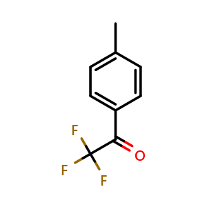 Chemical structure of 2,2,2-trifluoro-1-p-tolylethanone , CAS 394-59-2, AChemBlock S71368
