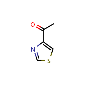 Chemical structure of 1-(thiazol-4-yl)ethanone , CAS 38205-66-2, AChemBlock S71382