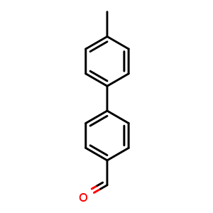 Chemical structure of 4'-methylbiphenyl-4-carbaldehyde , CAS 36393-42-7, AChemBlock S71392