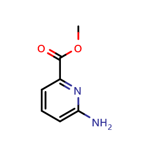 Chemical structure of methyl 6-aminopyridine-2-carboxylate , CAS 36052-26-3, AChemBlock S71397