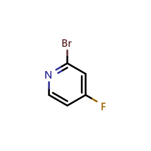 Chemical structure of 2-bromo-4-fluoropyridine , CAS 357927-50-5, AChemBlock S71400