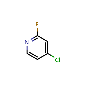 Chemical structure of 4-chloro-2-fluoropyridine , CAS 34941-92-9, AChemBlock S71412