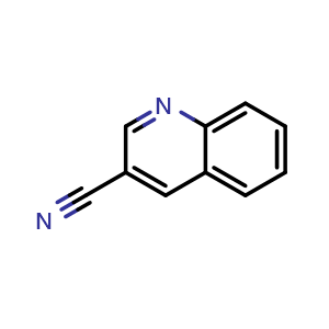 Chemical structure of quinoline-3-carbonitrile , CAS 34846-64-5, AChemBlock S71413