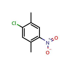 Chemical structure of 1-Chloro-2,5-dimethyl-4-nitrobenzene , CAS 34633-69-7, AChemBlock S71419