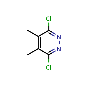 Chemical structure of 3,6-dichloro-4,5-dimethylpyridazine , CAS 34584-69-5, AChemBlock S71421