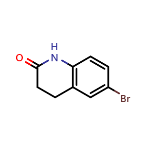 Chemical structure of 6-bromo-3,4-dihydroquinolin-2(1H)-one , CAS 3279-90-1, AChemBlock S71438