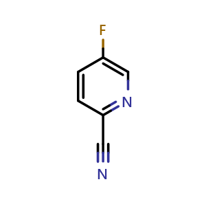 Chemical structure of 5-fluoropyridine-2-carbonitrile , CAS 327056-62-2, AChemBlock S71439
