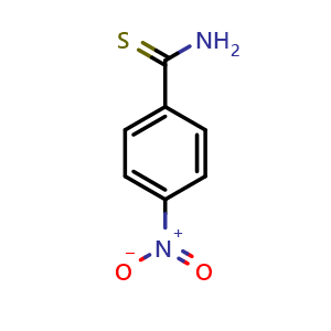 Chemical structure of 4-nitrobenzothioamide , CAS 26060-30-0, AChemBlock S71490