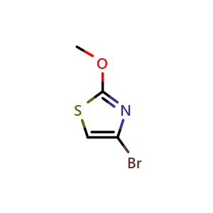 Chemical structure of 4-bromo-2-methoxythiazole , CAS 240816-35-7, AChemBlock S71505