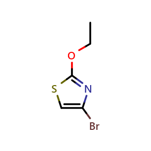 Chemical structure of 4-bromo-2-ethoxythiazole , CAS 240816-34-6, AChemBlock S71506
