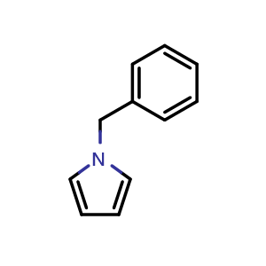 Chemical structure of 1-benzyl-1H-pyrrole , CAS 2051-97-0, AChemBlock S71543