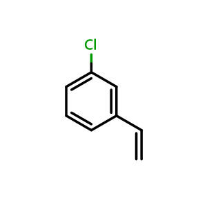 Chemical structure of 1-chloro-3-vinylbenzene , CAS 2039-85-2, AChemBlock S71545