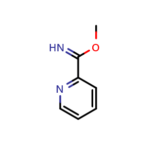 Chemical structure of methyl picolinimidate , CAS 19547-38-7, AChemBlock S71559