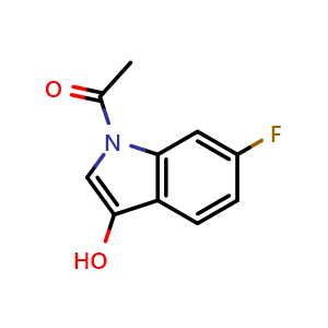 1-(6-fluoro-3-hydroxy-1H-indol-1-yl)ethanone