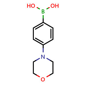 Chemical structure of 4-morpholinophenylboronic acid , CAS 186498-02-2, AChemBlock S71588
