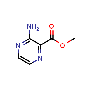 Chemical structure of methyl 3-aminopyrazine-2-carboxylate , CAS 16298-03-6, AChemBlock S71641