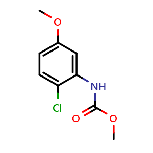 Chemical structure of methyl 2-chloro-5-methoxyphenylcarbamate , CAS 1597676-95-3, AChemBlock S71653