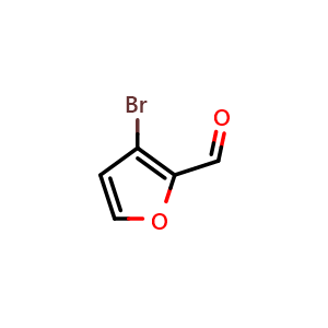 Chemical structure of 3-bromofuran-2-carbaldehyde , CAS 14757-78-9, AChemBlock S71678