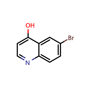 Chemical structure of 6-bromoquinolin-4-ol , CAS 145369-94-4, AChemBlock S71684