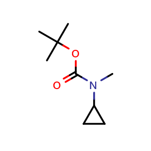 Chemical structure of tert-butyl cyclopropylmethylcarbamate , CAS 1378390-62-5, AChemBlock S71702