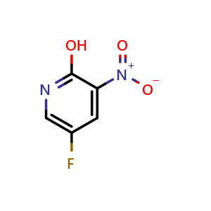 Chemical structure of 5-fluoro-3-nitropyridin-2-ol , CAS 136888-20-5, AChemBlock S71712