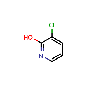 Chemical structure of 3-chloropyridin-2-ol , CAS 13466-35-8, AChemBlock S71723