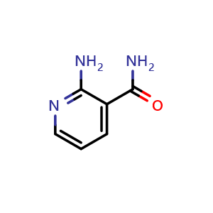 Chemical structure of 2-aminopyridine-3-carboxamide , CAS 13438-65-8, AChemBlock S71726
